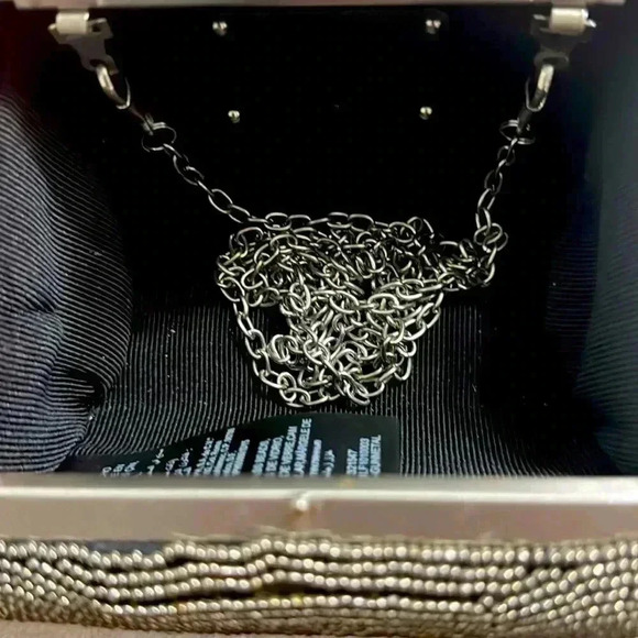 BEBE STONE AND BEADED EVENING CLUTCH OR CROSS BODY OR SHOULDER/CROSSBODY BAG - Picture 3 of 5